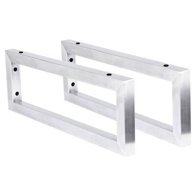 Ophangbeugel Differnz 2.5x44x15 cm 2 stuks Chroom