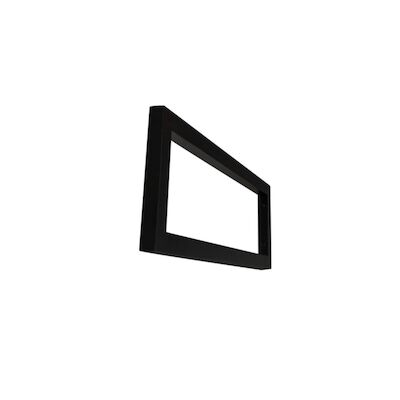 Ophangbeugel tbv wastafelblad 40×14 cm (Prijs per stuk) RVS Mat Zwart