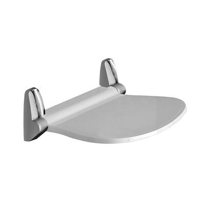 Opklapbare Douchezitting Sapho Sound 38×35.5 cm Wit / Chroom