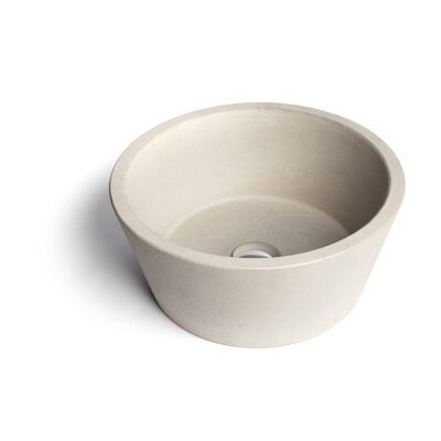Opzet Wastafel Urbi et Orbi Circum Beton 38×18 cm Donker Grijs