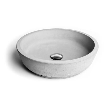 Opzet Wastafel Urbi et Orbi Circum Beton 42×12 cm Medium Grijs