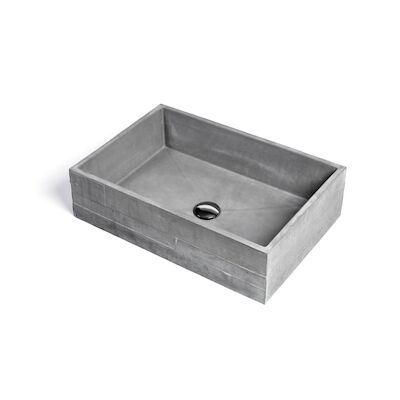 Opzet Wastafel Urbi et Orbi In Vivo Beton 60x39x16 cm Bruin Beige