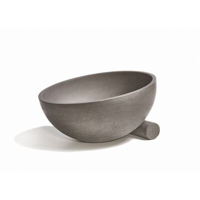 Opzet Wastafel Urbi et Orbi Obliquo Beton 35×19 cm Antraciet