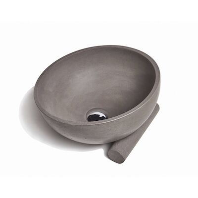 Opzet Wastafel Urbi et Orbi Obliquo Beton 35×19 cm Bruin Beige