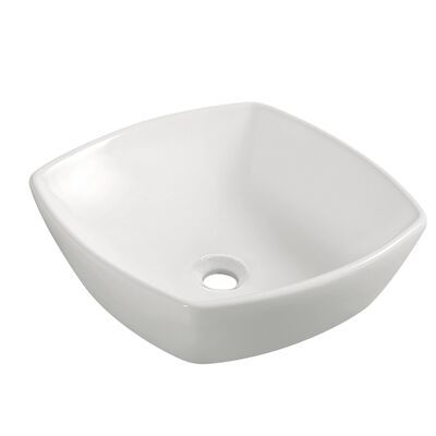 Opzetwaskom Wiesbaden Plaza Keramiek 42x42cm Wit (zonder overloop)