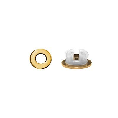 Overloopring Sanitop Voor Wastafel 30mm Goud (Geschikt voor 18 t/m 25 mm)