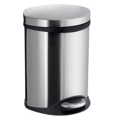 Pedaalemmer Smedbo Outline Lite 6 Liter 23,5×21,5×32 cm Geborsteld RVS