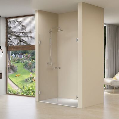 Pendeldeuren Van Rijn ST01 Satijn Glas 100×200 cm 8 mm Zwart