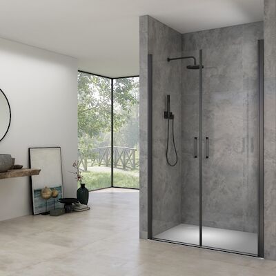 Pendeldeuren Van Rijn ST02 Saloondeur 100×200 cm 6 mm Zwart