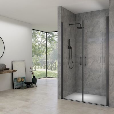 Pendeldeuren Van Rijn ST02 Saloondeur 90×200 cm 6 mm Zwart
