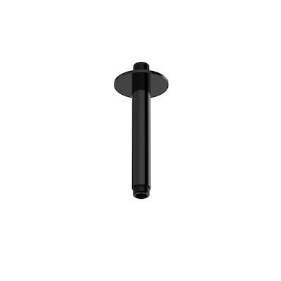Plafondbuis Hotbath Ace 15 cm Gepolijst Zwart PVD