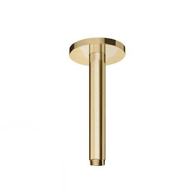 Plafondbuis Hotbath Cobber Rond 15 cm Geborsteld Messing PVD