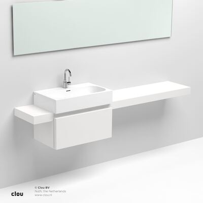 Planchet Clou Match Me Melamine 210cm Wit Incl. Bevestigingsmateriaal