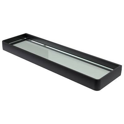 Planchet Haceka Aline Grey 46×3,5 cm Aluminium Mat Zwart