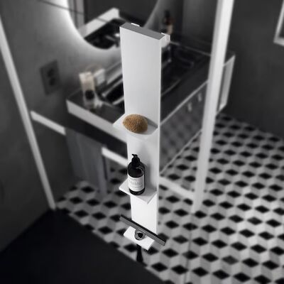 Planchet Novellini Kuadra voor Douchewand 76×12 cm Wit