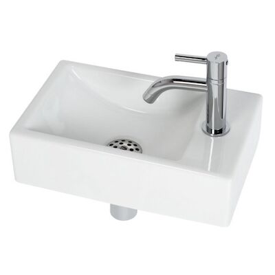 Plieger Fonteinset Austin 37×23 cm Wit Kraangat Rechts