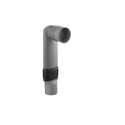 PVC Ruimtebesparende Verloopbocht “Vario” Verticaal 90/90 No: 3950