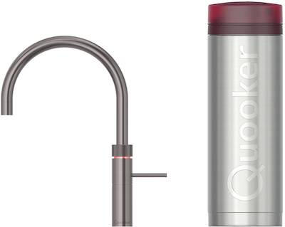 Quooker Fusion Round met PRO3 boiler 3-in-1 kraan gunmetal