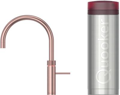 Quooker Fusion Round met PRO3 boiler 3-in-1 kraan rosé koper