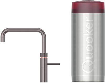 Quooker Fusion Square met COMBI+ boiler 3-in-1 kraan gunmetal
