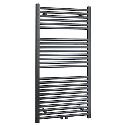 Radiator BWS Emma 118,5×60 cm Midden-Onder Aansluiting Antraciet (830 Watt)