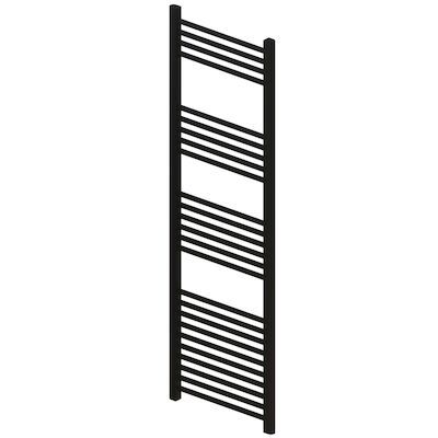 Radiator BWS Wingrave 160×50 cm Mat Zwart Zij-Onderaansluiting (794 Watt)