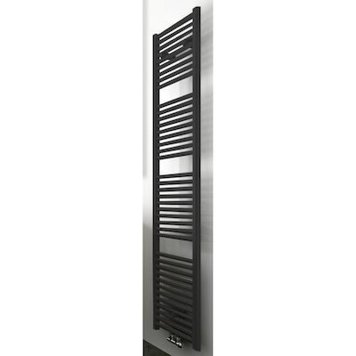 Radiator Wiesbaden Elara 118,5×45 cm Midden-Onder Aansluiting Mat Zwart (538 Watt)