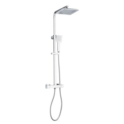 Regendouche Opbouw Set Allibert K'ro Thermostatisch Glanzend Chroom