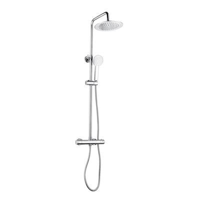 Regendouche Opbouw Set Allibert Rondi Thermostatisch Glanzend Chroom