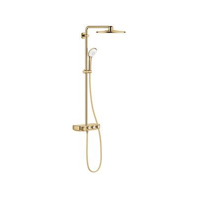 Regendoucheset Grohe Euphoria SmartControl met Thermostatische Douchekraan en Duo Douchesysteem Cool Sunrise