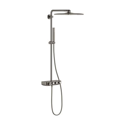 Regendoucheset Grohe Euphoria SmartControl System Cube 31 cm met Glijstang en Handdouche Hard Graphite Geborsteld