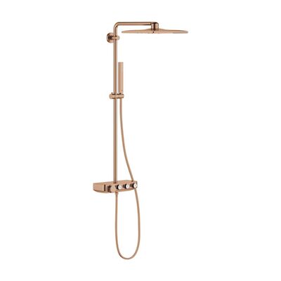 Regendoucheset Grohe Euphoria SmartControl System Cube 31 cm met Glijstang en Handdouche Warm Sunset Geborsteld