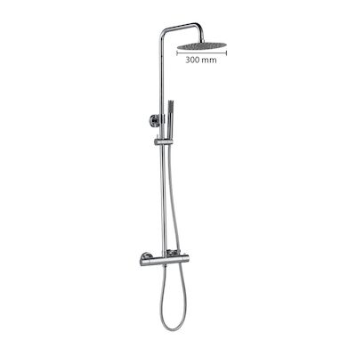 Regendoucheset Opbouw Best Design Paris-300 Thermostaatkraan Ø 30 cm Chroom
