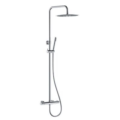 Regendoucheset Opbouw BWS Ridged Opbouw Chroom