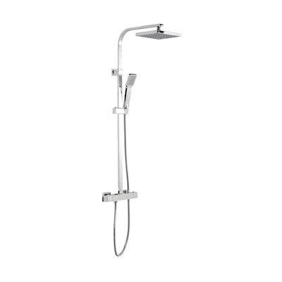 Regendoucheset Opbouw Sapho Jane Thermostaatkraan 20×20 cm Chroom