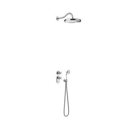 Regendoucheset Tres Clasic Thermostatische Inbouw 2-Wegs Chroom