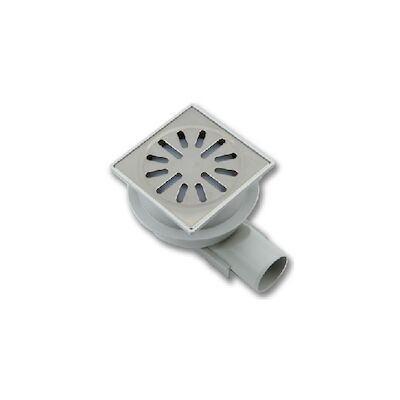 Renovatievloerput Aquaberg Met 1 Aansluiting 10×8.9 cm Reukslot 3.7 cm Kunststof RVS