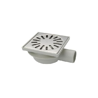 Renovatievloerput Aquaberg Met 1 Aansluiting 15×7.4 cm Reukslot 3.7 cm Kunststof RVS