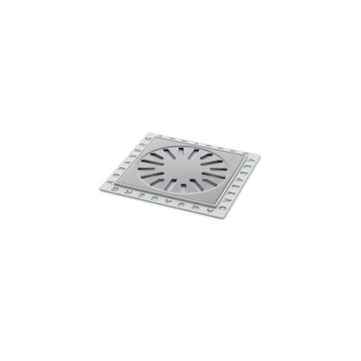 Renovatievloerput Rooster Aquaberg Met 1 Aansluiting 14.6×14.6×1 cm RVS