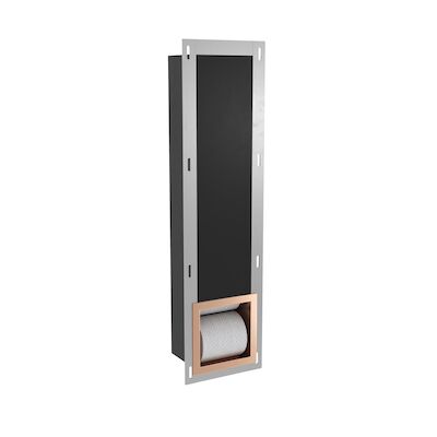 Reserve Toiletrolhouder Inbouw BWS Geborsteld Koper/Brons Torelaat