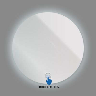 Ronde Badkamerspiegel BWS Omega 60cm Met Verlichting