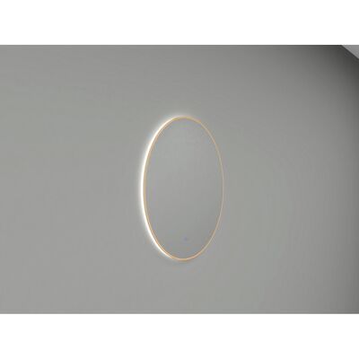 Ronde Spiegel Wiesbaden Novi met LED, Dimbaar 100 cm Geborsteld Messing
