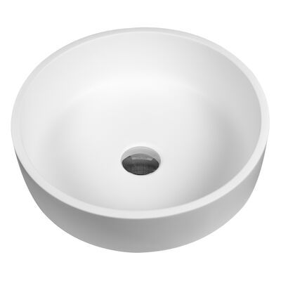 Ronde Waskom BWS Sun 40×13 cm Solid Surface Mat Wit
