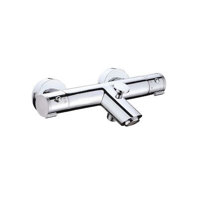 Sanimar Lugano Bad/Douchethermostaat 27.2×14.6 cm Messing Chroom