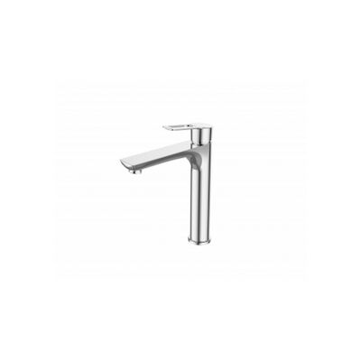 Sanimar Palma Lavabo Wastafelkraan Verhoogd 26×15.6 cm Messing Chroom