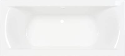 Saqu Bindo inbouwbad 2-persoons 180x80cm glans wit acryl