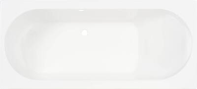 Saqu Bindo inbouwbad met ligzijde links 180x80cm glans wit acryl