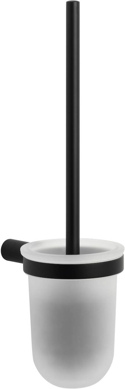 Saqu Black Toiletborstelset 9,2×13,7×35 cm mat zwart