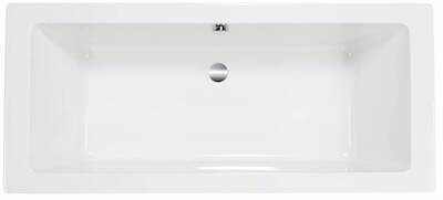 Saqu Deep inbouwbad 2-persoons 180x80cm glans wit acryl