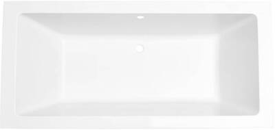 Saqu Deep inbouwbad 2-persoons 190x90cm glans wit acryl